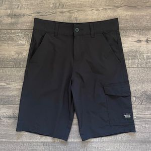 Vans Vanphibian Boys Black Shorts, Size 12 youth